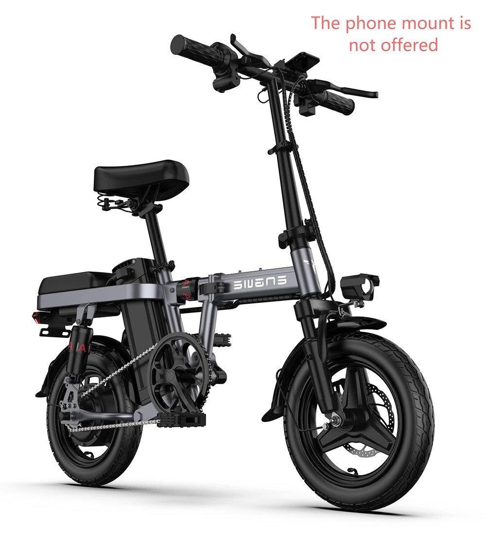 ENGWE T14 Folding Electric Bicycle 14 Inch Tire 250W Brushless Motor 48V 10Ah Battery 25km/h Max Speed - Grey