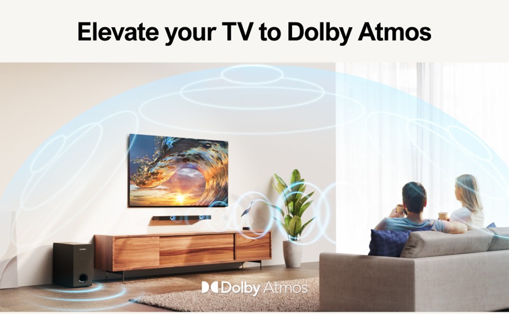 Ultimea Nova S50 Soundbar 3 Speakers 3D Surround Sound 2 1 Channel Speaker