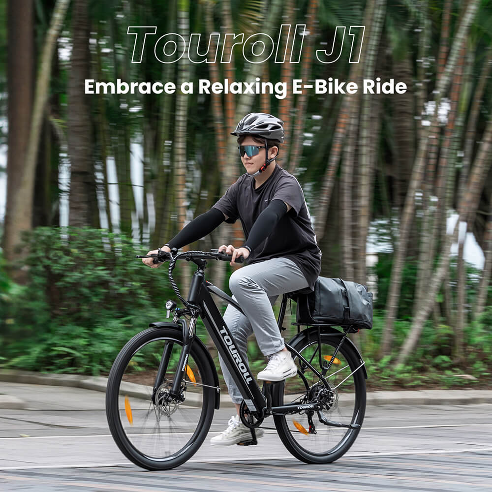 Touroll J1 Trekking Bike with 250W Motor  27 5in Wheels  561 6Wh Battery  100km Range  Mechanical Disc Brake