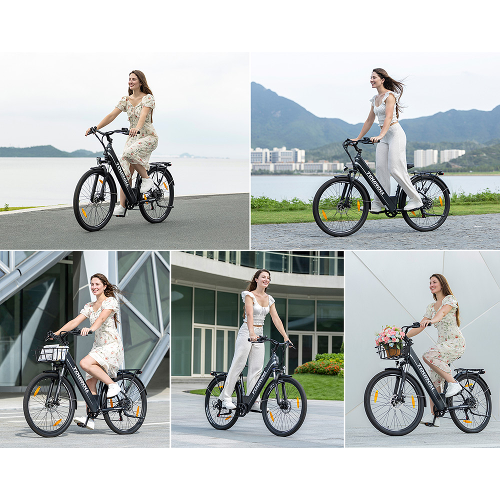Touroll J1 ST Trekking Bike with 250W Motor  27 5in Wheels  561 6Wh Battery  100km Range  Mechanical Disc Brake