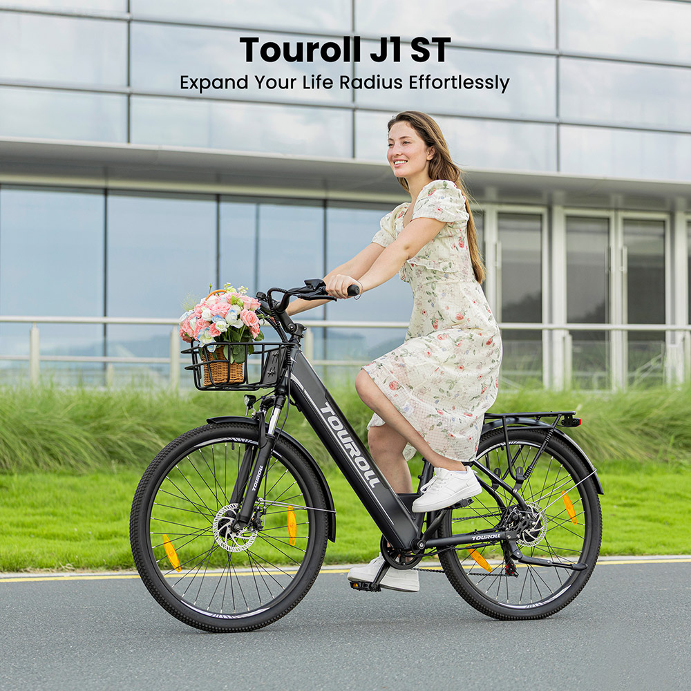 Touroll J1 ST Trekking Bike with 250W Motor  27 5in Wheels  561 6Wh Battery  100km Range  Mechanical Disc Brake