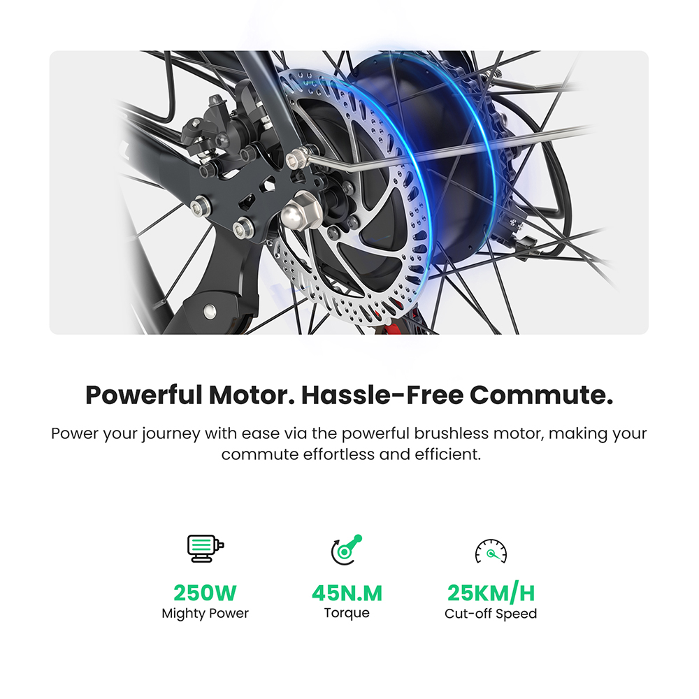 Touroll J1 ST Trekking Bike with 250W Motor  27 5in Wheels  561 6Wh Battery  100km Range  Mechanical Disc Brake