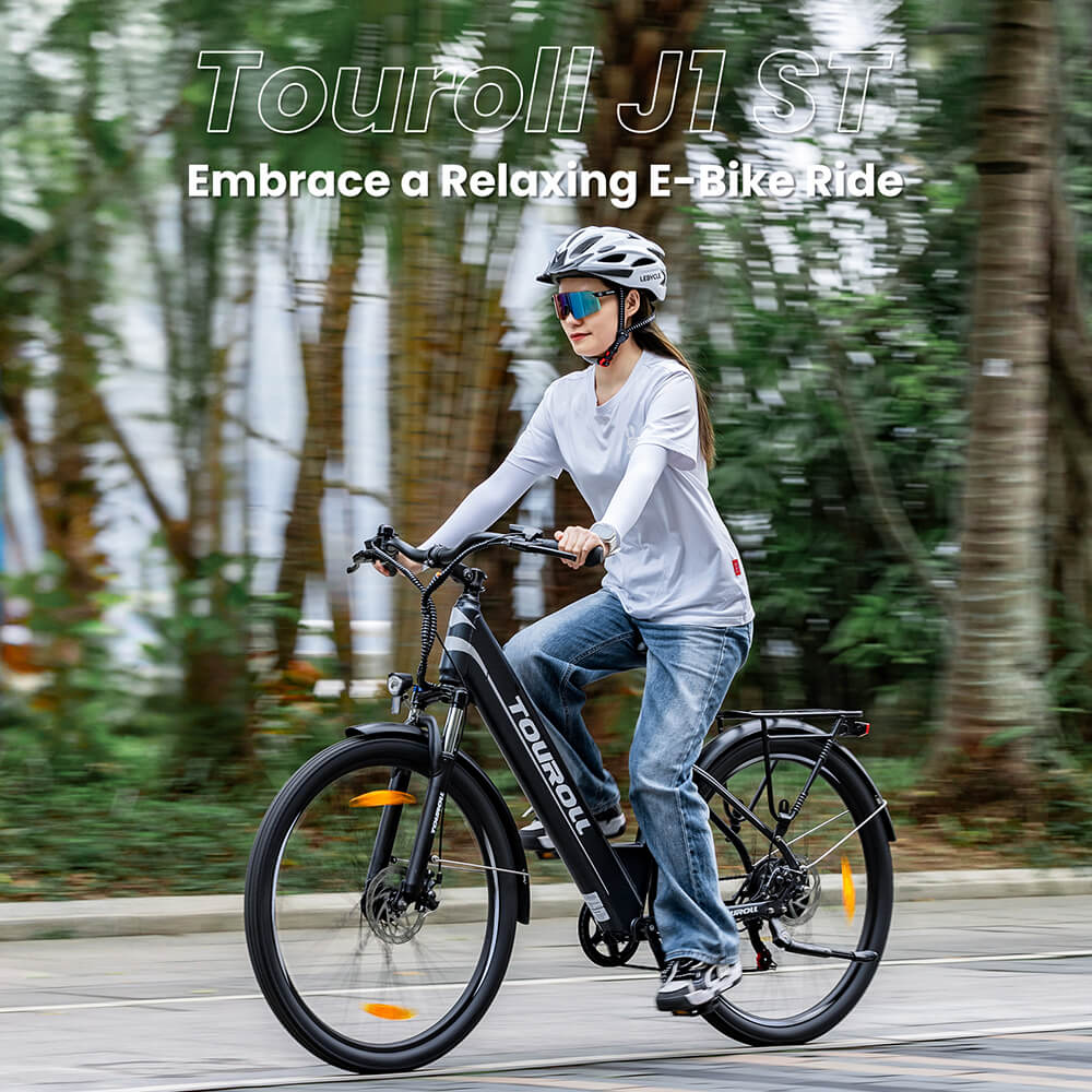 Touroll J1 ST Trekking Bike with 250W Motor 27 5in Wheels 561 6Wh Battery 100km Range Mechanical Disc Brake