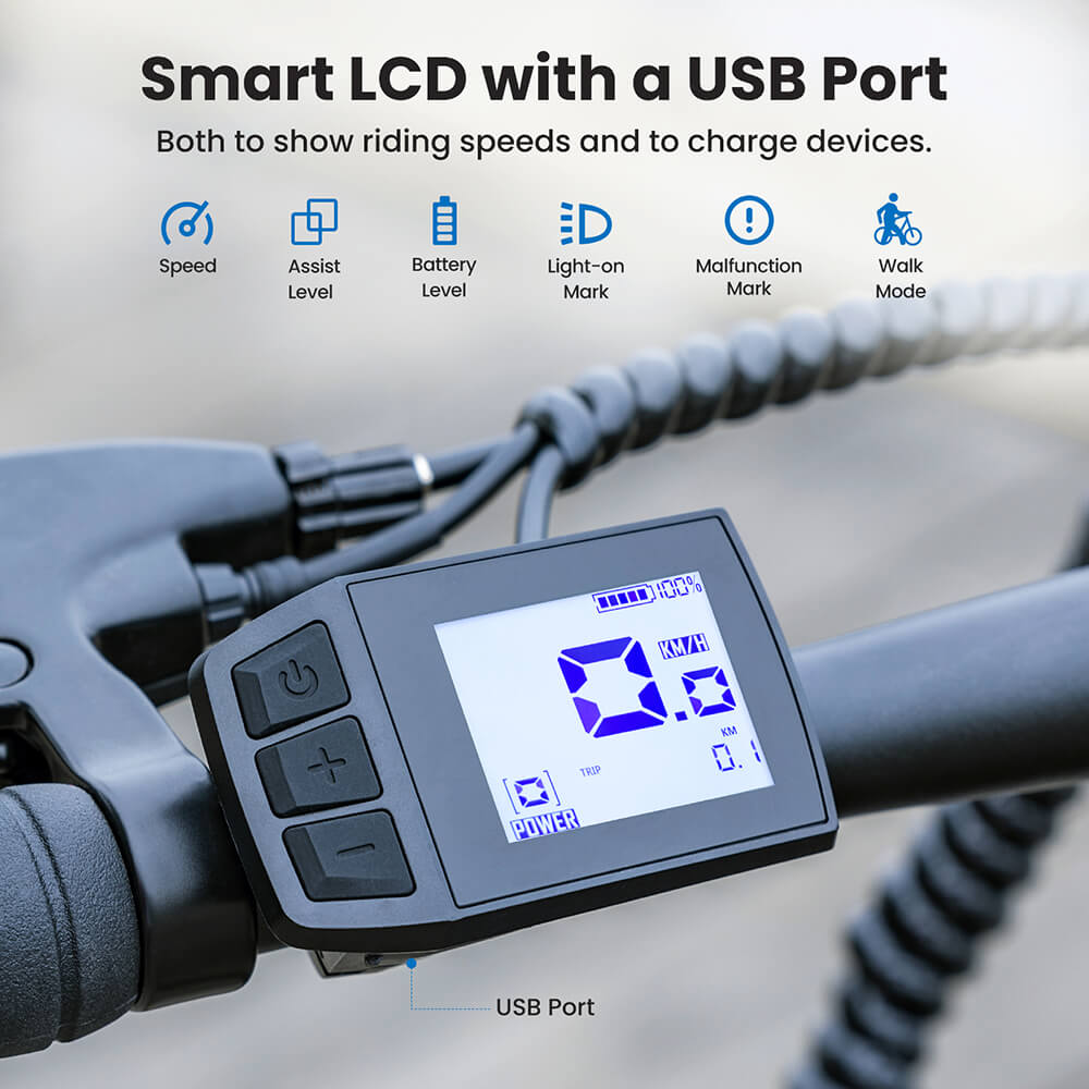 Touroll J1 ST Trekking Bike with 250W Motor 27 5in Wheels 561 6Wh Battery 100km Range Mechanical Disc Brake