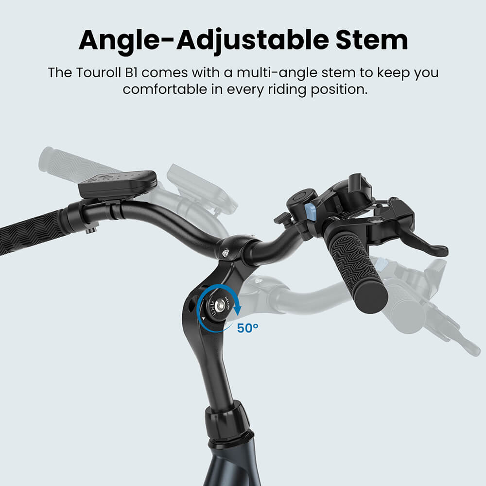 Touroll B1 Electric City Bike with powerful motor 45Nm Torque 15 6Ah Battery 7-Speed Shimano Gear