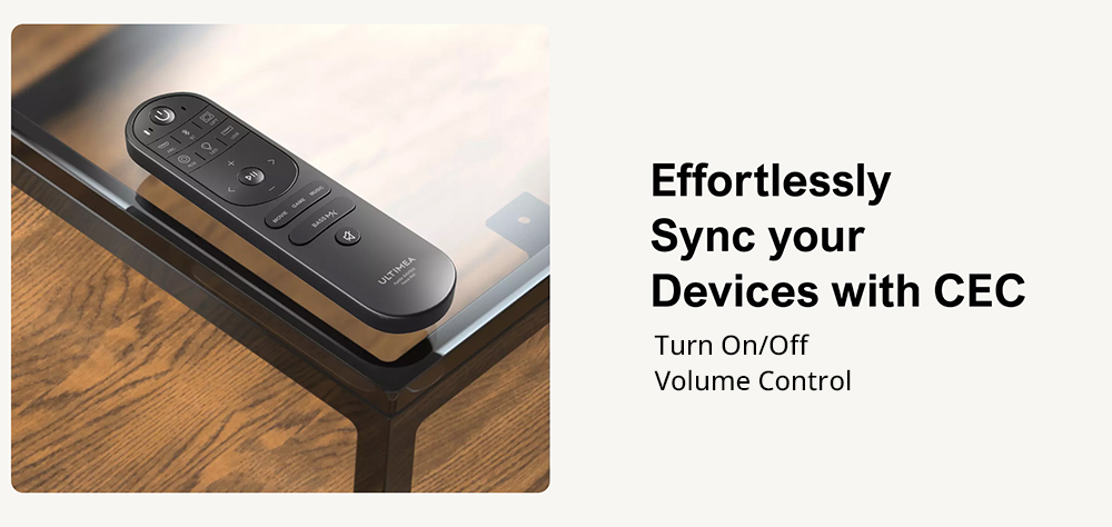 Ultimea Apollo S50 4 1ch Detachable Soundbar with Subwoofer Bluetooth 5 3 Adjustable Bass Level 3 EQ Modes