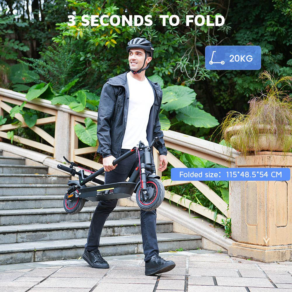 iScooter i10 Electric Scooter 650W Motor 36V 15Ah 10-inch Pneumatic Tire 40km/h Max Speed 45km Max Range ‎Front and Rea