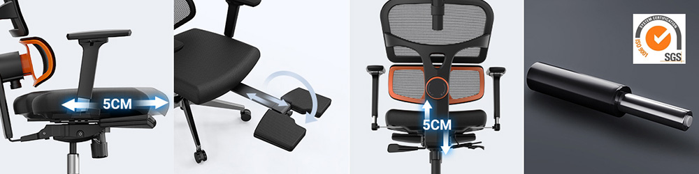 NEWTRAL NT002 Ergonomic Office Chair with Footrest