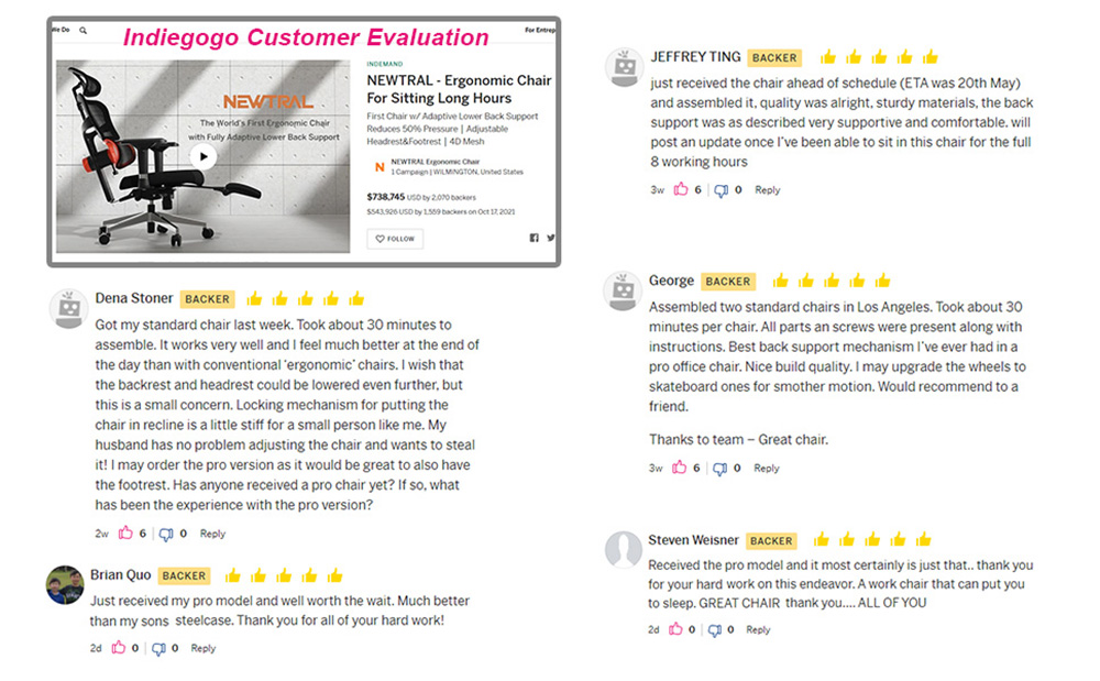 NEWTRAL NT002 Ergonomic Office Chair with Footrest