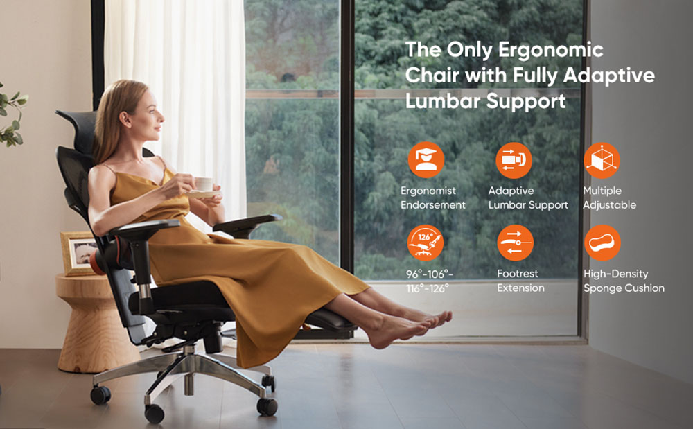 NEWTRAL NT002 Ergonomic Office Chair with Footrest