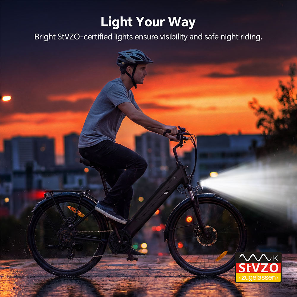 J2 Pro EU Plug Step-Thru 26in 36V15 6Ah 250W E-Bike