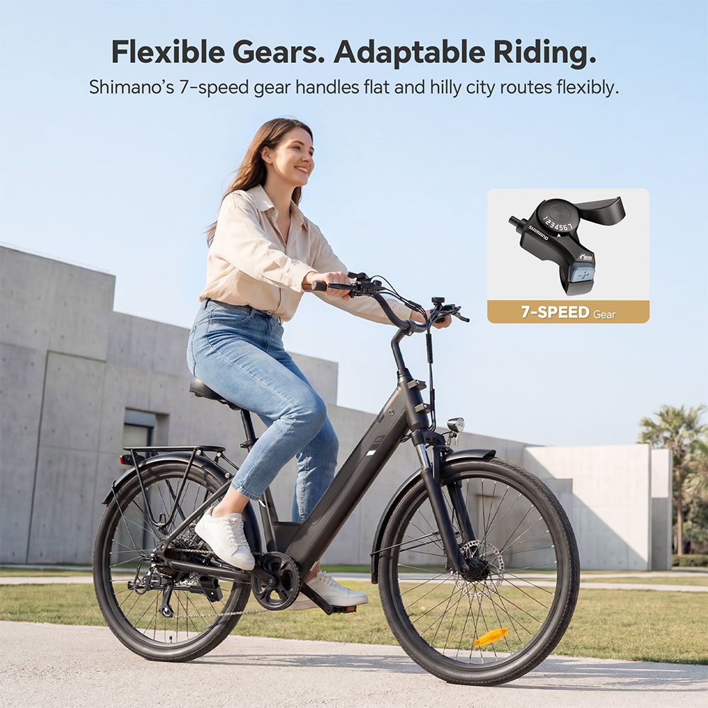 J2 Pro EU Plug Step-Thru 26in 36V15 6Ah 250W E-Bike