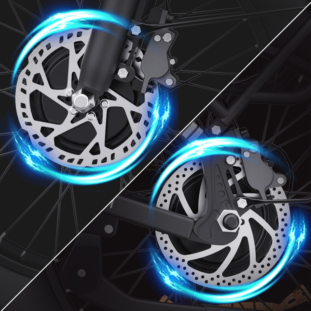 Ridstar H20 Pro Electric Bike 1000W*2 Motor 48V 23AH Battery 20*4 Inch Fat Tires 49km/h Max Speed 112km Range Hydraulic D