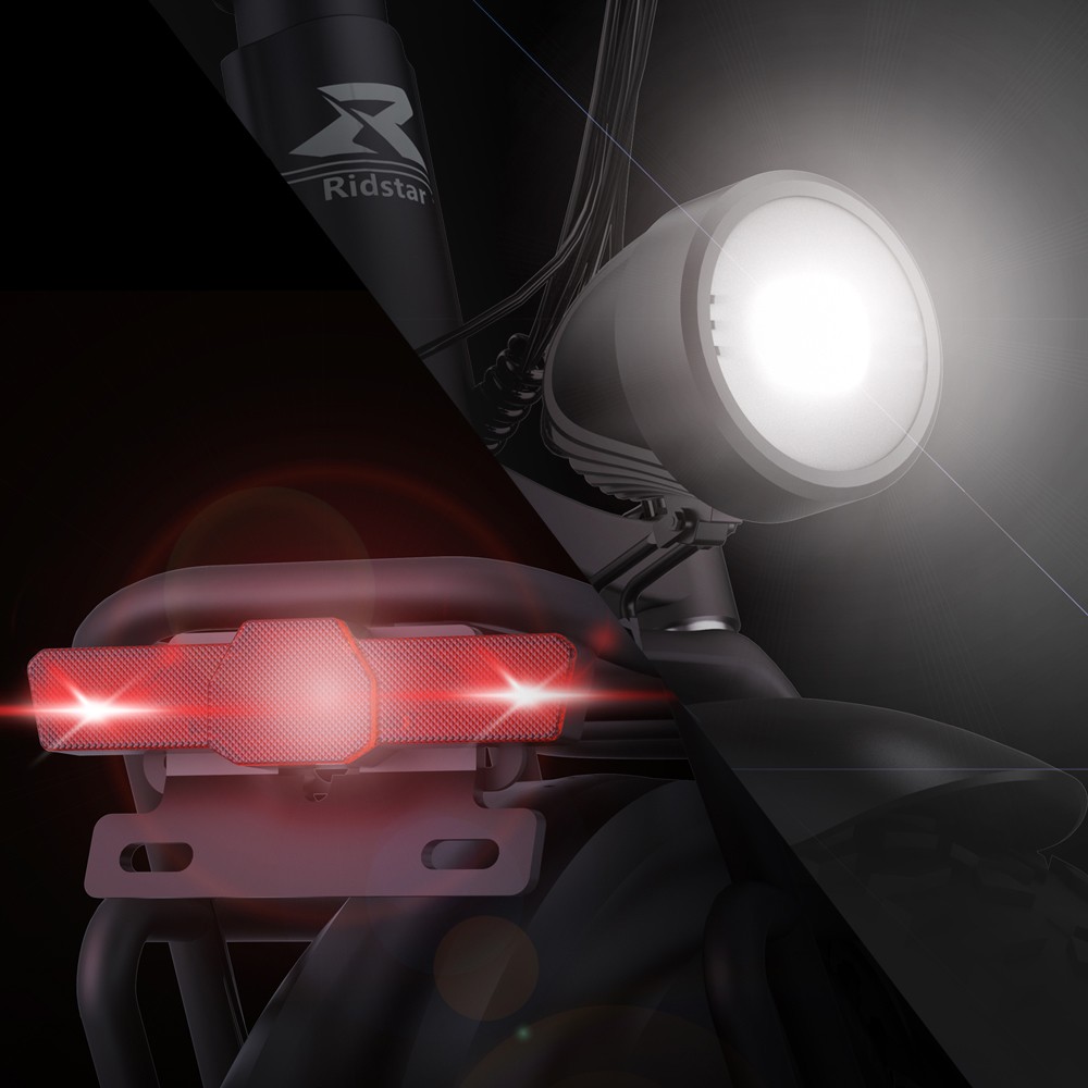 Ridstar H20 Pro Electric Bike 1000W*2 Motor 48V 23AH Battery 20*4 Inch Fat Tires 49km/h Max Speed 112km Range Hydraulic D