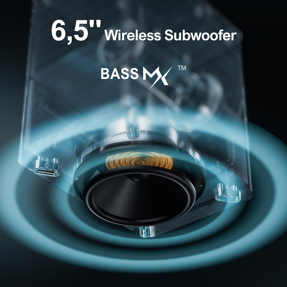 Ultimea Poseidon D70 Soundbar Subwoofer Speaker Kit 7 1 Channel 10 Bands Equalizer 121 Preset EQ Matrices