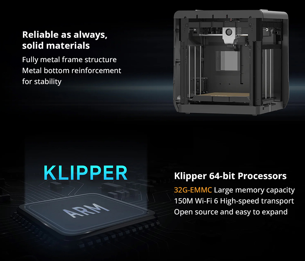 QIDI TECH Q1 Pro 3D Printer 600mm/s Max 60°C Heated Chamber 350°C High-Temp Printing Tri-metal Hot-end Auto Leveling Fi