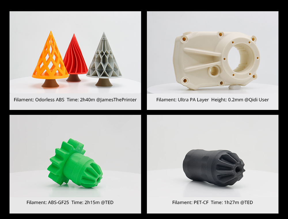 QIDI TECH Q1 Pro 3D Printer 600mm/s Max 60°C Heated Chamber 350°C High-Temp Printing Tri-metal Hot-end Auto Leveling Fi