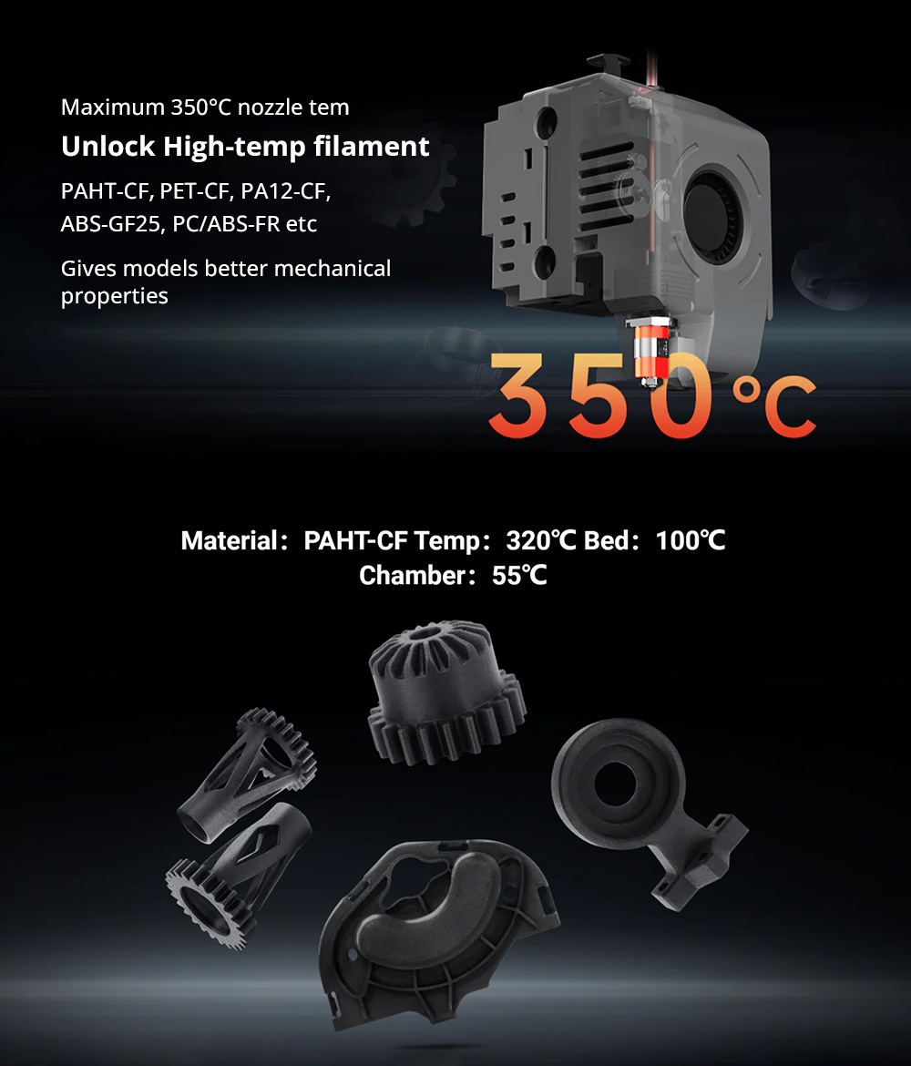 QIDI TECH Q1 Pro 3D Printer 600mm/s Max 60°C Heated Chamber 350°C High-Temp Printing Tri-metal Hot-end Auto Leveling Fi