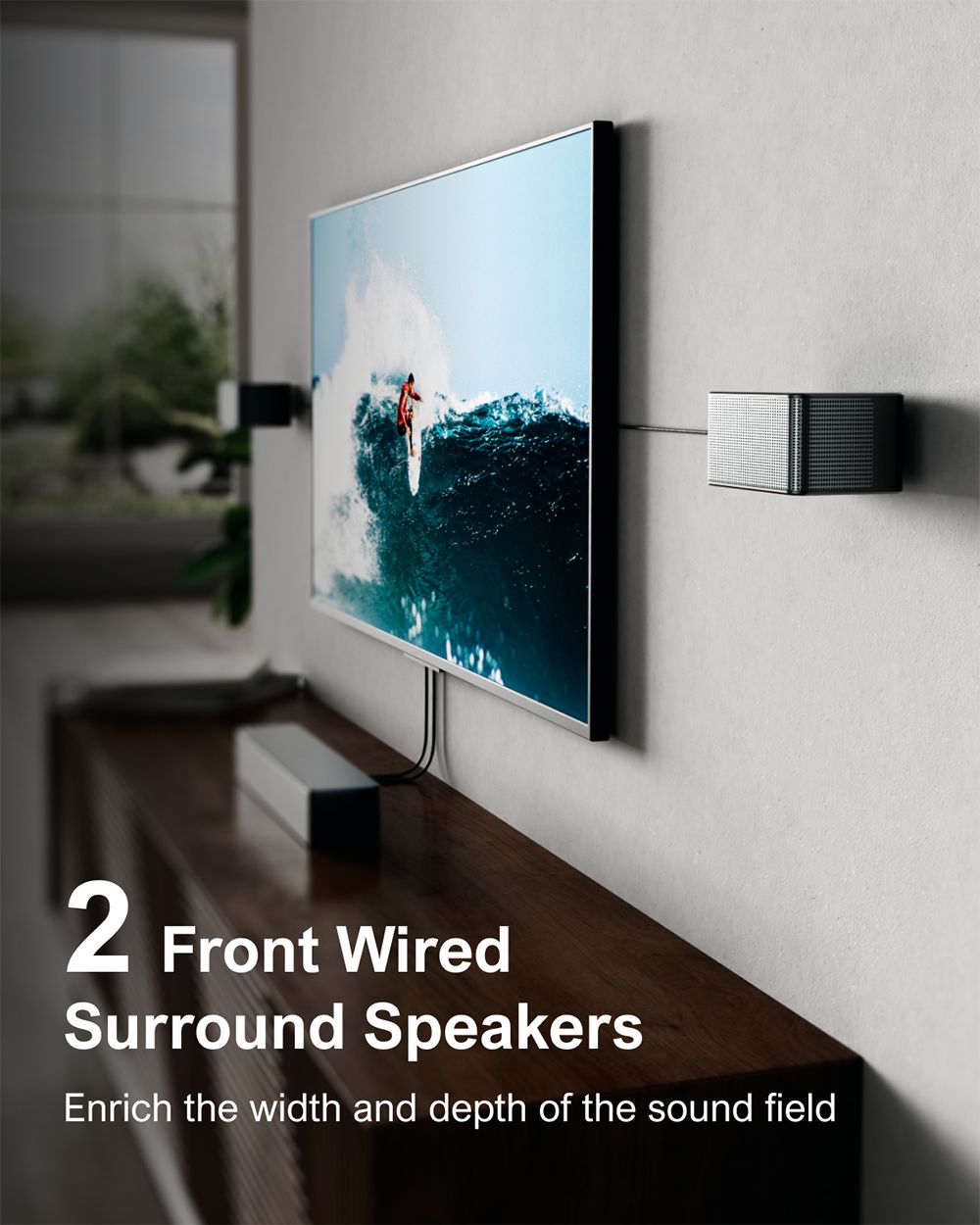 ULTIMEA Poseidon D80 7 1 Channel Soundbar Subwoofer Speaker Kit Dolby Atmos 460W Peak Power APP Control 10 Bands Equalizer