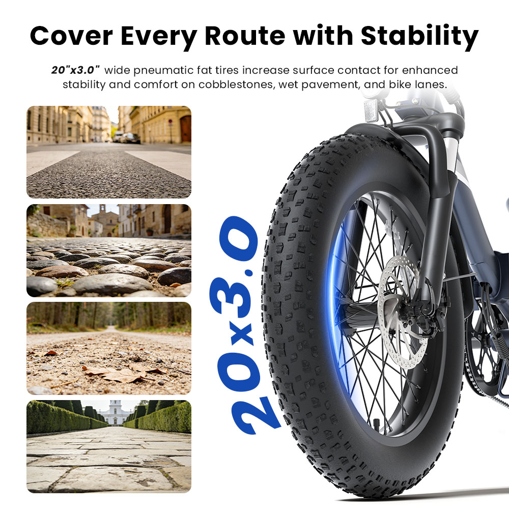 S3 Pro Blue EU Plug Step-Thru 20in 48V 27Ah 250W E-Bike