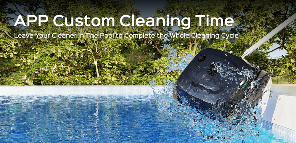 WYBOT C2 Cordless Pool Robot Vacuum  Wall and Waterline Cleaning  Dual Cleaning Filtration  for Inground Pools Up to 1614Sq ft  Black Green