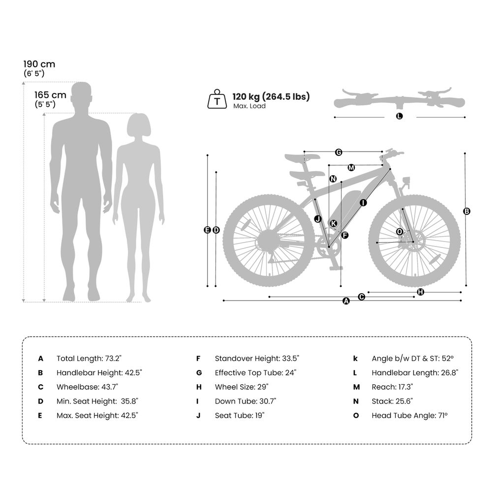 U2 Pro EU Plug 29in 48V15Ah E-Bike