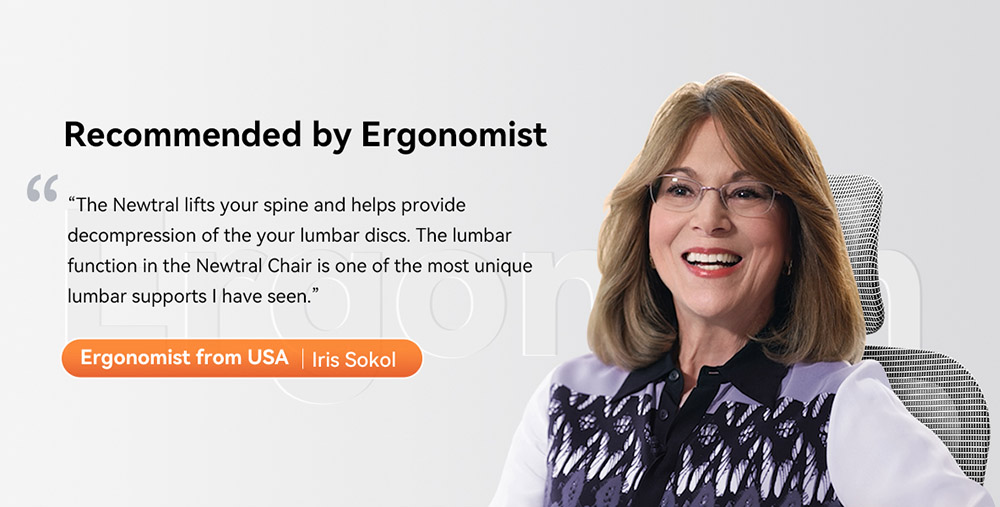 NEWTRAL Chair Pro NT002 Adaptive Lower Back Support Ergonomic Chair Adjustable Armrest Headrest Footrest 4D Mesh