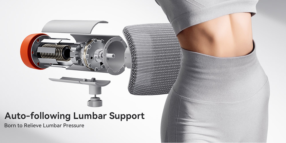 NEWTRAL Chair Pro NT002 Adaptive Lower Back Support Ergonomic Chair Adjustable Armrest Headrest Footrest 4D Mesh