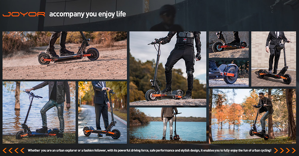 Joyor S5-Z Foldable Electric Scooter 600W Motor 48V 13Ah Battery 10-inch Tires 25km/h Max Speed 54km Range Front