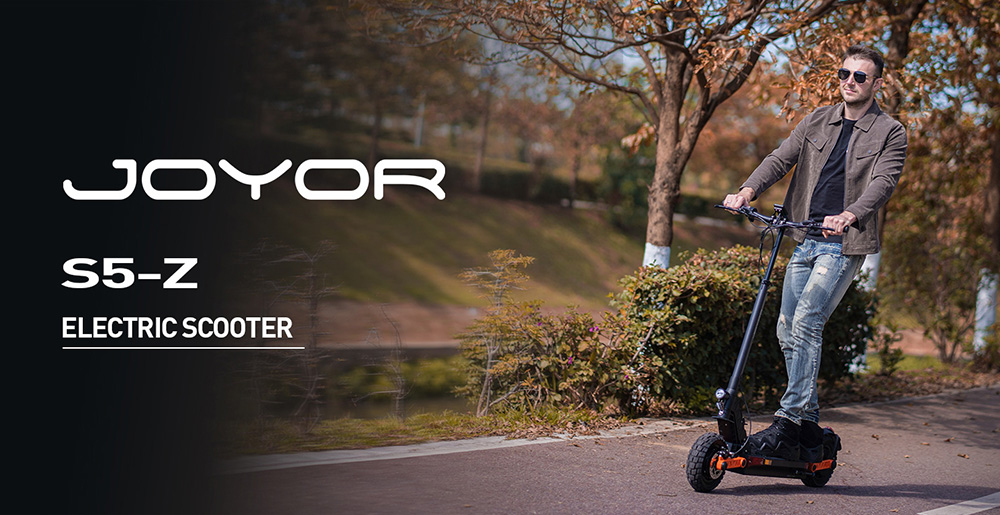 Joyor S5-Z Foldable Electric Scooter 600W Motor 48V 13Ah Battery 10-inch Tires 25km/h Max Speed 54km Range Front