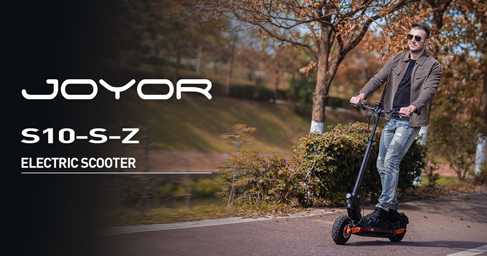 Joyor S10-S-Z Foldable Electric Scooter 1000W*2 Motor 60V 18AH Battery 10-inch Off-road Tires 25km/h Max Speed 77km Range