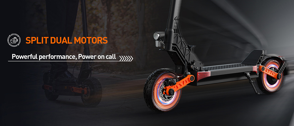 Joyor S10-S-Z Foldable Electric Scooter 1000W*2 Motor 60V 18AH Battery 10-inch Off-road Tires 25km/h Max Speed 77km Range