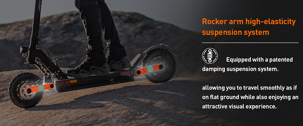 Joyor S10-S-Z Foldable Electric Scooter 1000W*2 Motor 60V 18AH Battery 10-inch Off-road Tires 25km/h Max Speed 77km Range