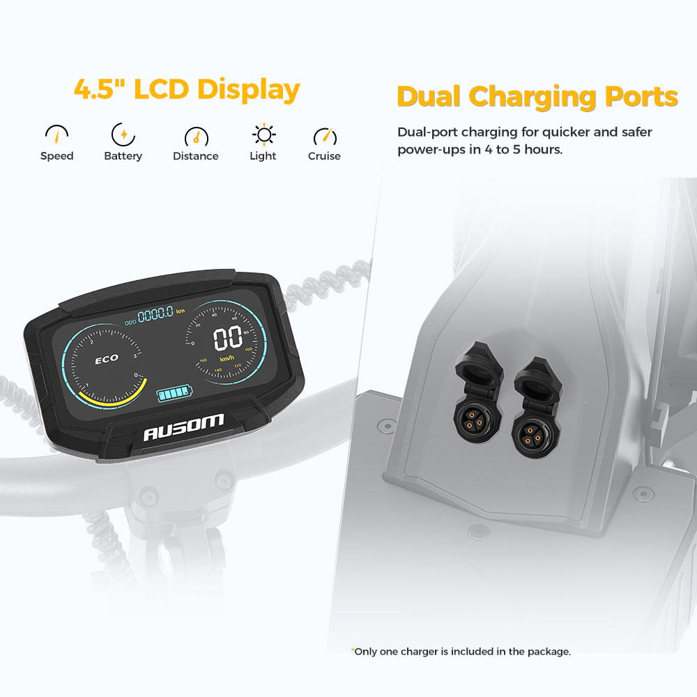 Ausom L2 Dual Motor E-Scooter with Enhanced Suspension and All-Terrain Tires