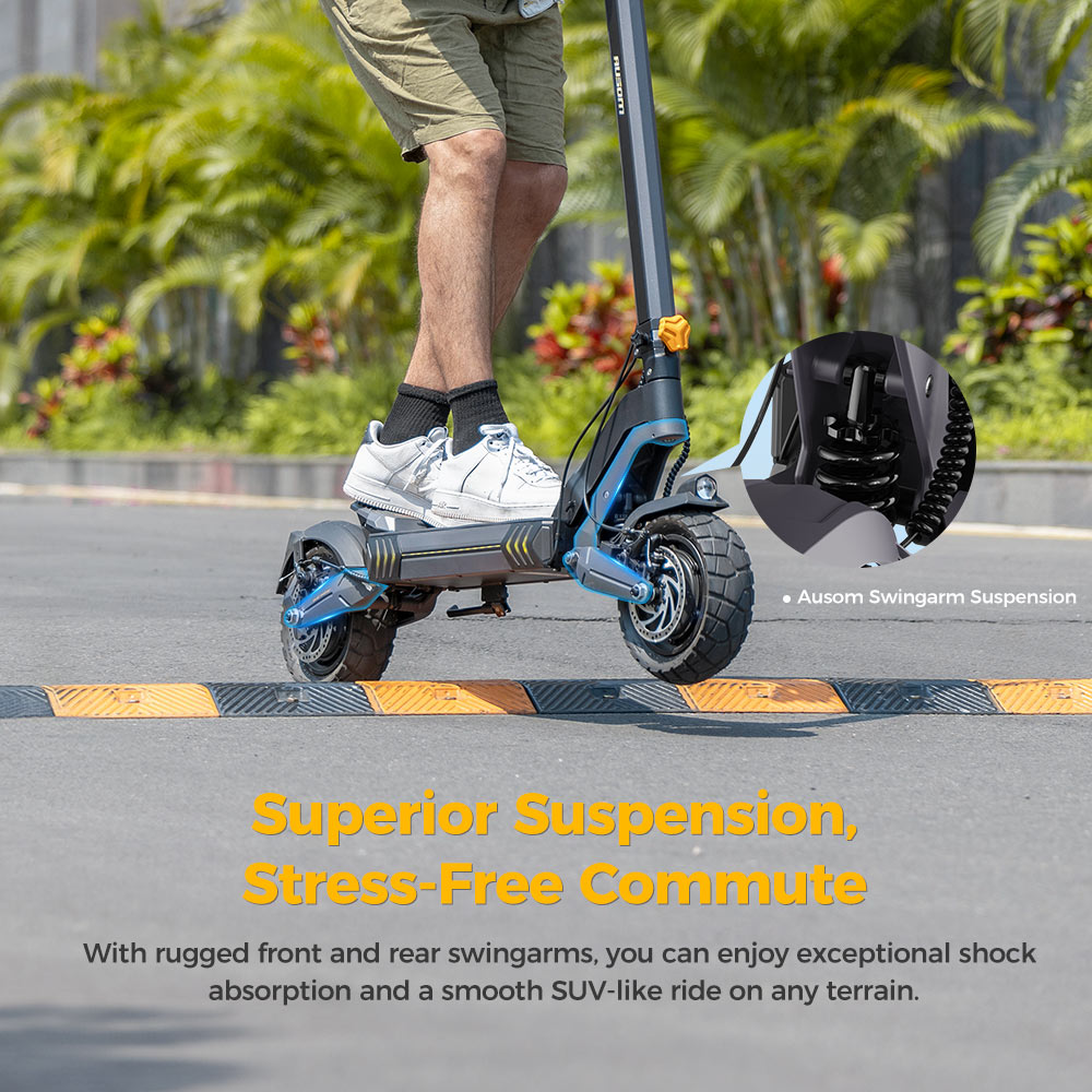 Ausom L2 Dual Motor E-Scooter with Enhanced Suspension and All-Terrain Tires