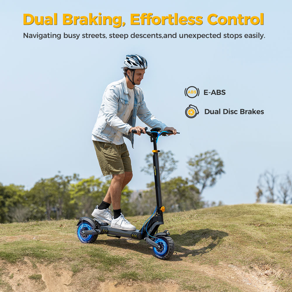 Ausom L2 Dual Motor E-Scooter with Enhanced Suspension and All-Terrain Tires
