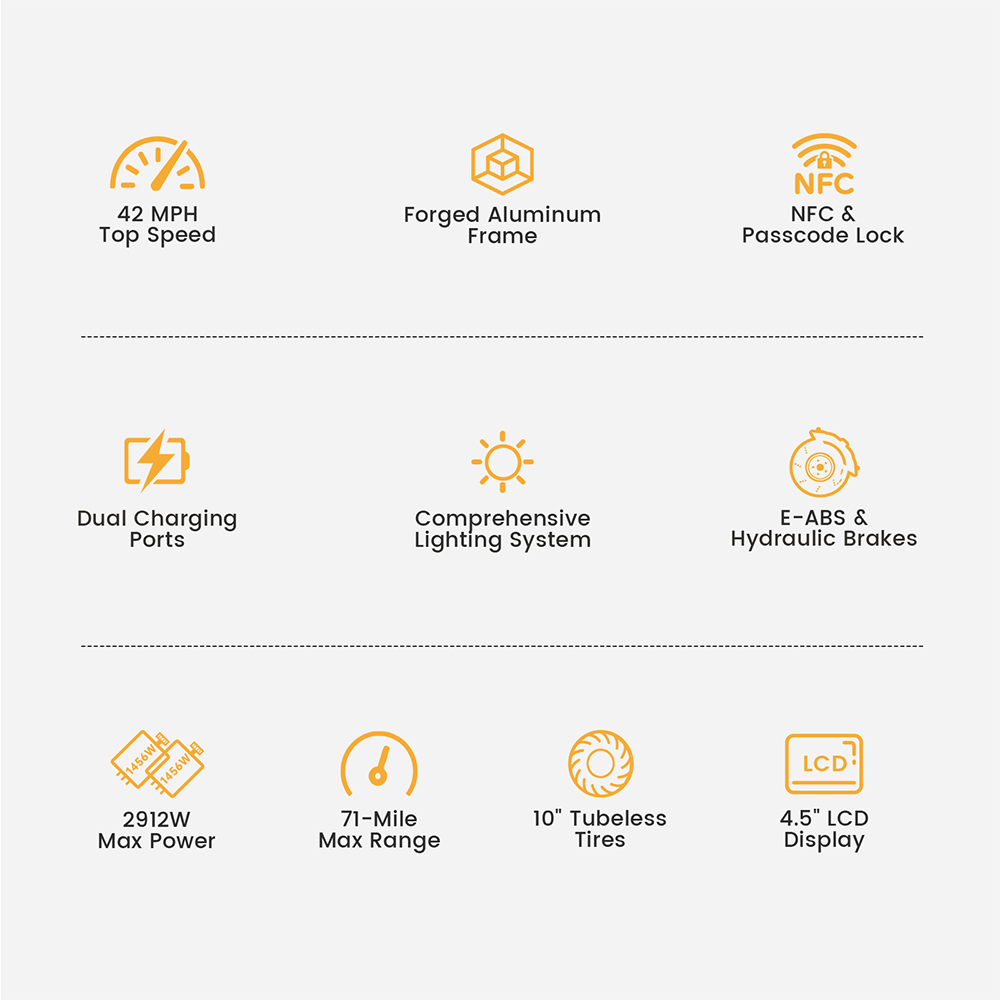 Ausom DT2 Pro UK Plug Black Electric Scooter