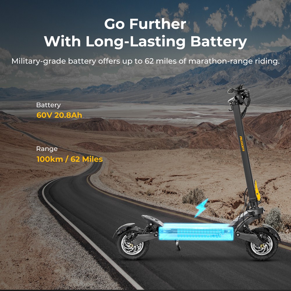 Ausom F1 Max UK Plug Black Electric Scooter