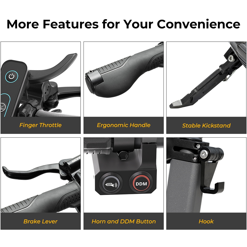 Ausom F1 Max UK Plug Black Electric Scooter