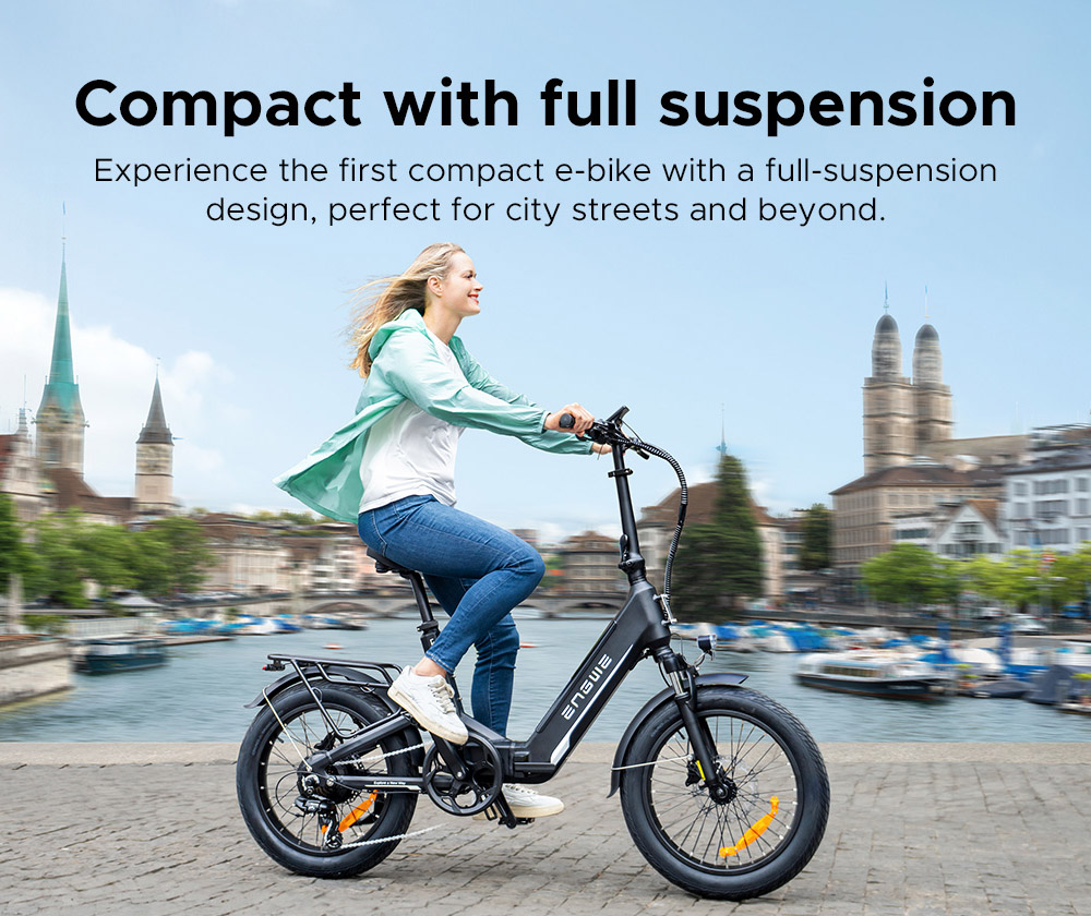 ENGWE L20 3 0 Boost Electric Bike  250W Motor  48V 13 5Ah Battery  20*3 0 inch Tire  135km Max Range  Hydraulic Brakes  Full Su