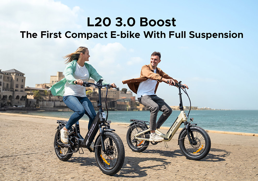 ENGWE L20 3 0 Boost Electric Bike  250W Motor  48V 13 5Ah Battery  20*3 0 inch Tire  135km Max Range  Hydraulic Brakes  Full Su