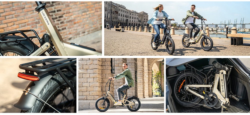 ENGWE L20 3 0 Pro Electric Bike  250W Motor  48V 15Ah Battery  20x3 0 inch Tire  160km Max Range  Hydraulic Brake  Full Suspens