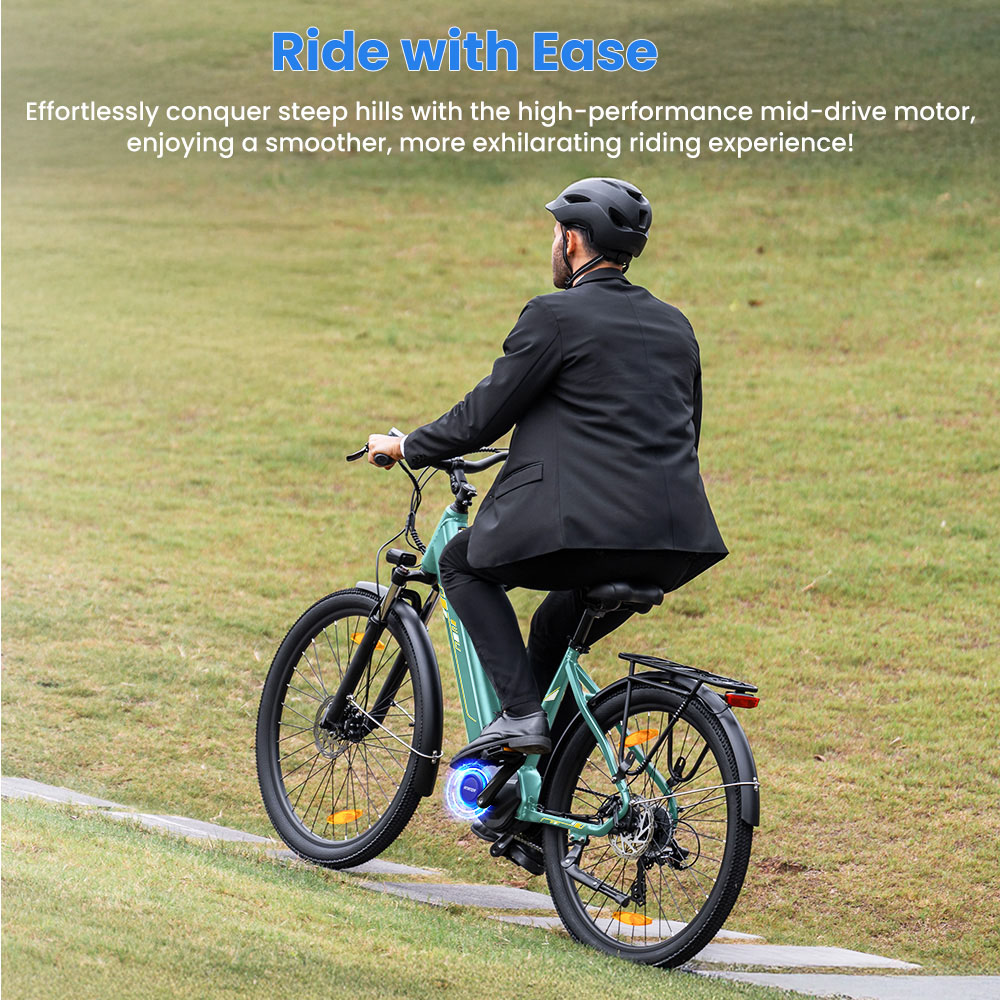 Urbano 3 Teal EU Plug Step-Thru 27 5in 36V13Ah 250W E-Bike
