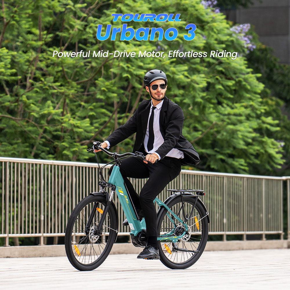 Urbano 3 Teal EU Plug Step-Thru 27 5in 36V13Ah 250W E-Bike