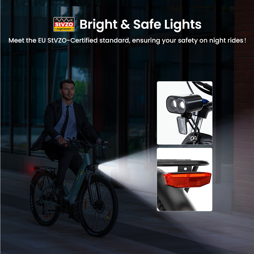 Urbano 3 Teal EU Plug Step-Thru 27 5in 36V13Ah 250W E-Bike