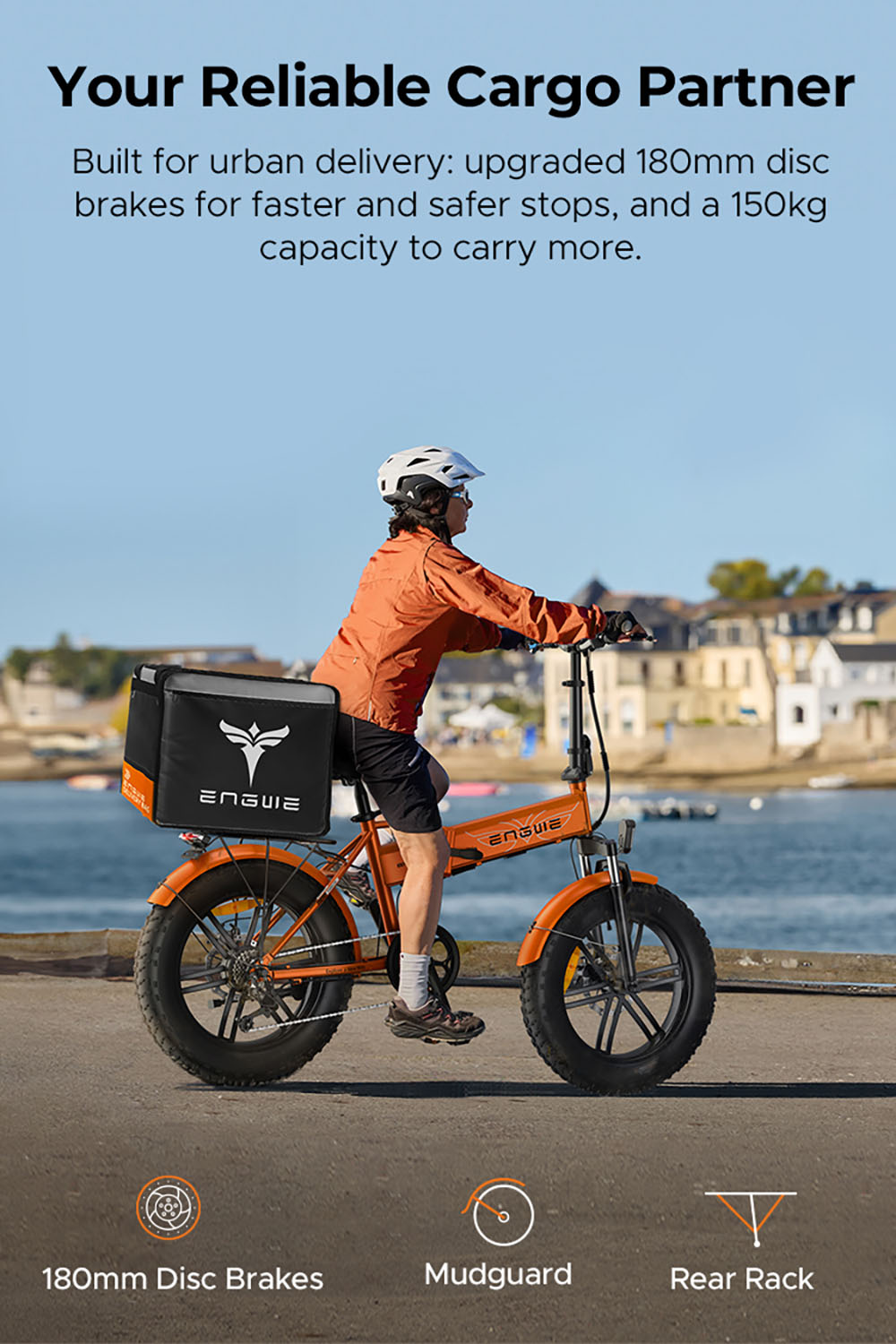 ENGWE EP-2 Boost Folding Electric Bike  250W Motor  48V 13Ah Battery  20*4 0 inch Fat Tires  25km/h Max Speed  120km Range  Fro