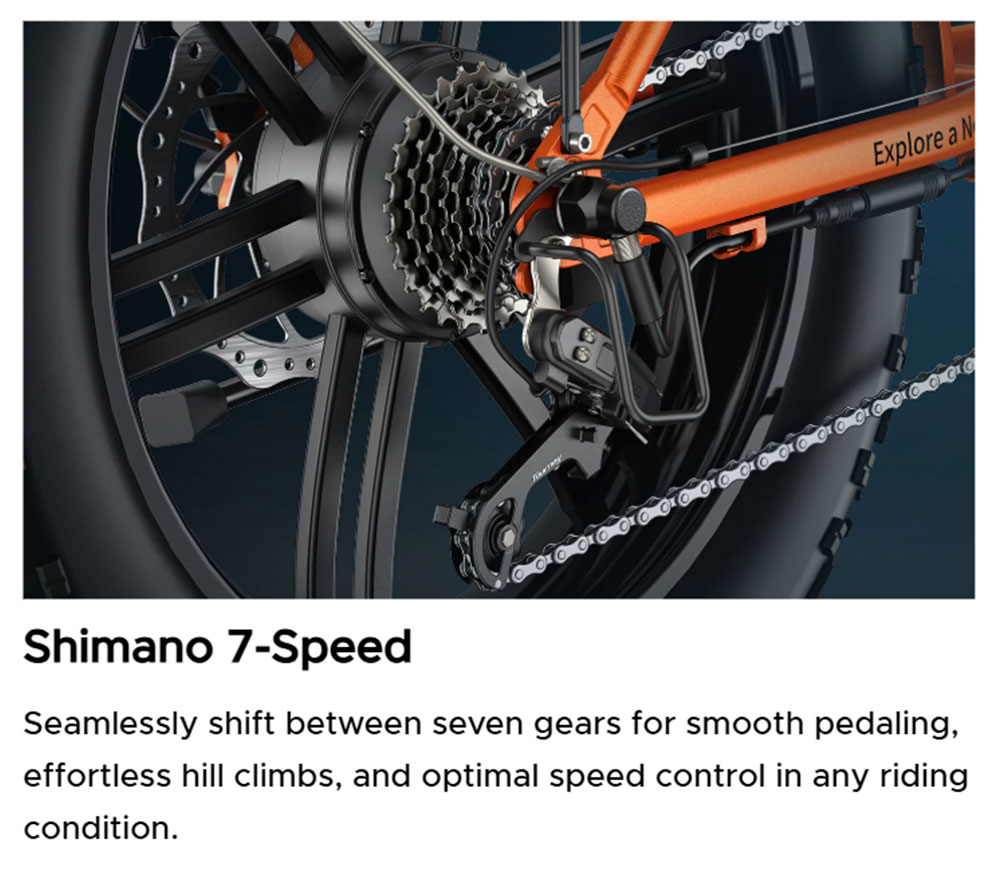 ENGWE EP-2 Boost Folding Electric Bike  250W Motor  48V 13Ah Battery  20*4 0 inch Fat Tires  25km/h Max Speed  120km Range  Fro