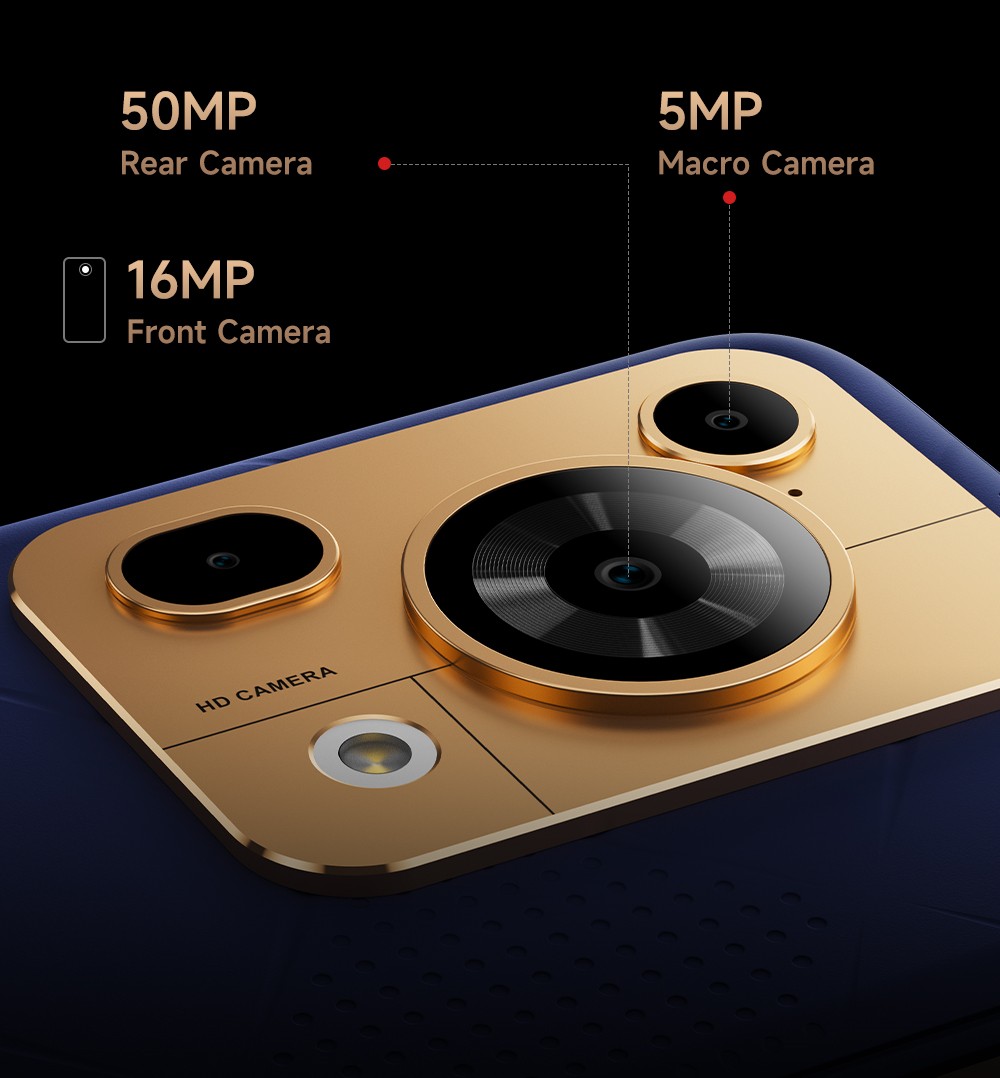 FOSSiBOT F112 Pro 5G Rugged Phone  50MP 5MP Rear Camera  7150mAh Battery  6 88-inch HD  Screen  8GB RAM 256GB ROM  Android 14