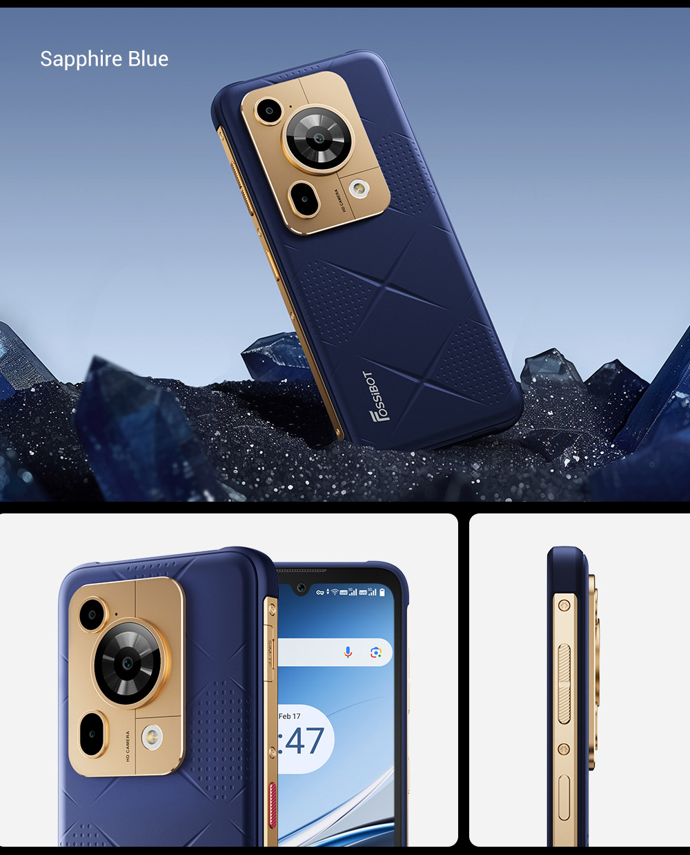 FOSSiBOT F112 Pro 5G Rugged Phone  50MP 5MP Rear Camera  7150mAh Battery  6 88-inch HD  Screen  8GB RAM 256GB ROM  Android 14