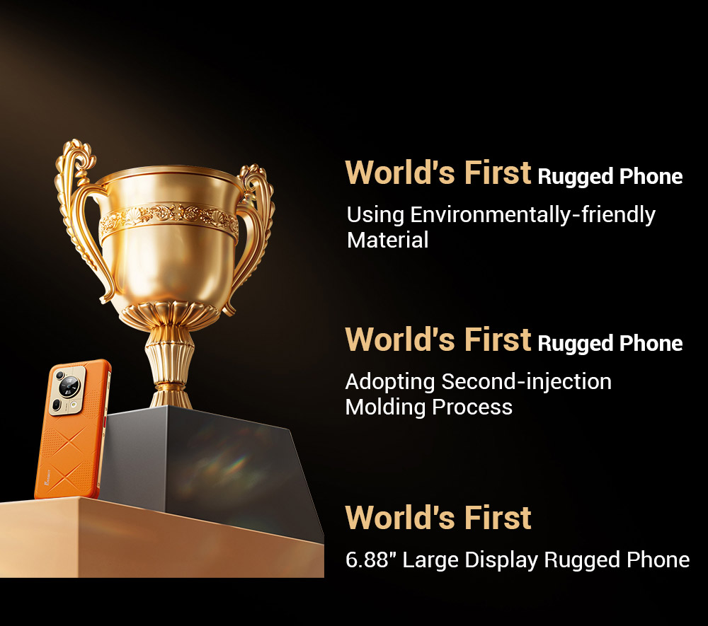 FOSSiBOT F112 Pro 5G Rugged Phone  50MP 5MP Rear Camera  7150mAh Battery  6 88-inch HD  Screen  8GB RAM 256GB ROM  Android 14